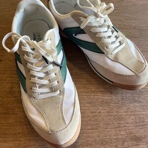 Tretorn “KRISTINE”White and Green Sneakers